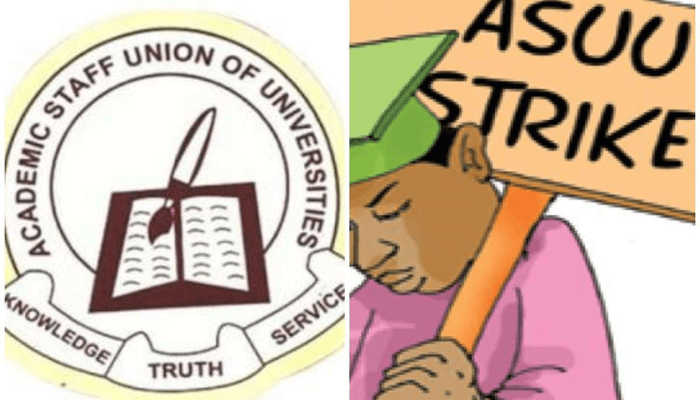 ASUU logo strike illustration