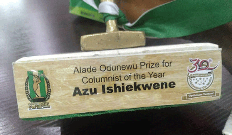 Nigeria Media Merit Award (NMMA) for columnist of the year 2022