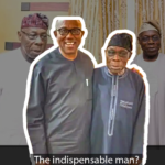obasanjo in seperate photos with 3 presidential candidates; Tinubu, Obi and Atiku