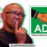 An image of Peter Obi with the Labour Party logo fading and the ADC Party logo dominant