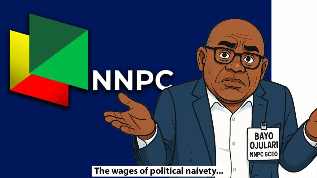 a cartoonised image of Bayo Ojulari looking confused