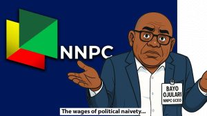 a cartoonised image of Bayo Ojulari looking confused