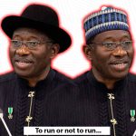 image of former president Goodluck Ebele Jonathan dressed in his normal cap, and another in a Hausa cap, side by side